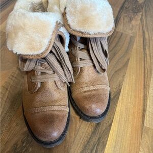 Brown Faux Fur Lined Boots